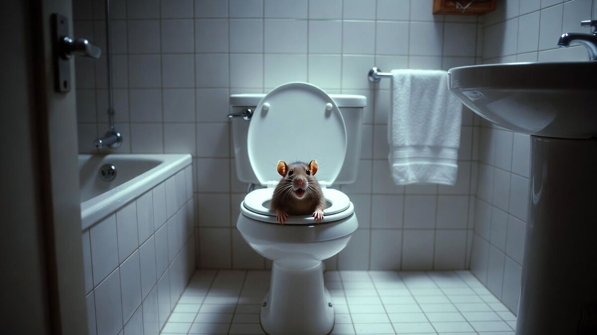Un rat peut-il remonter par les toilettes ? Ce qu'il faut savoir et comment réagir